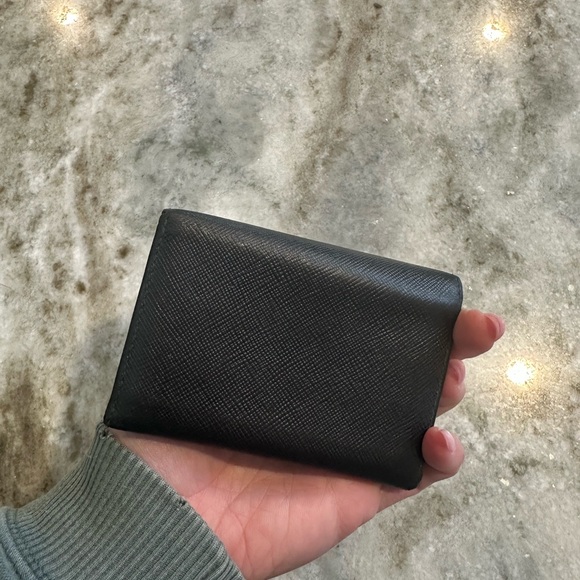 SOLD Prada Black Leather Key Holder Wallet - Picture 4 of 5
